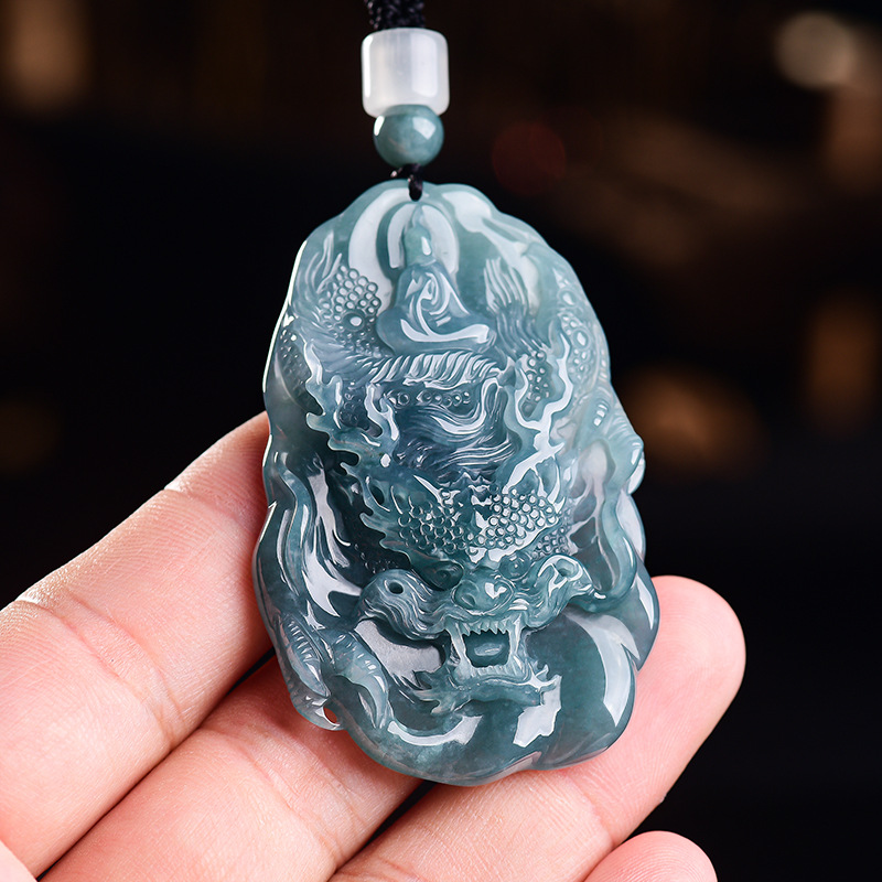 Vintage Fashion - Kalung Liontin Naga Giok Burma Alami