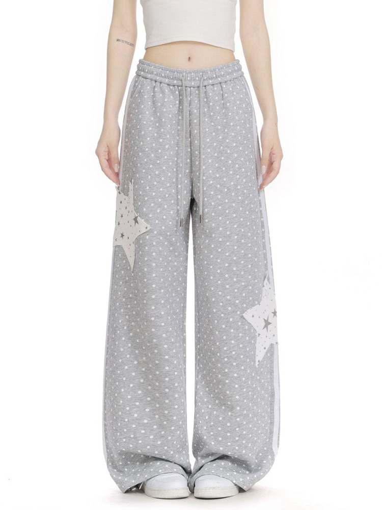 Retro Track Pant - Celana Olahraga Motif Bintang Amerika Celana