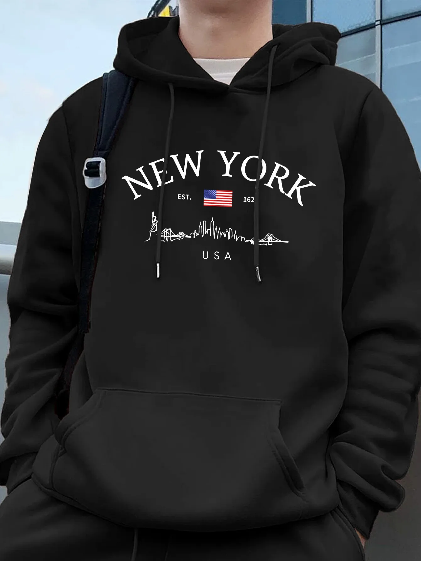 Vintage Fashion - Hoodie Pria Bertema Perjalanan Kota Vintage,