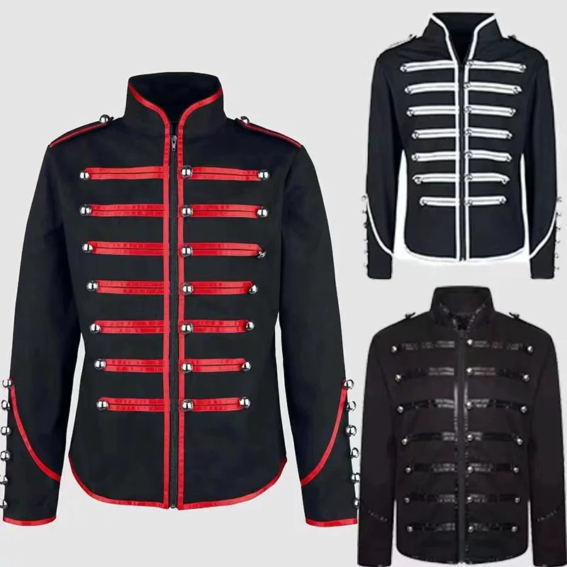 Jaket Rockstar Steampunk Pria  - Vintage Trench Coat ulasan dan harga