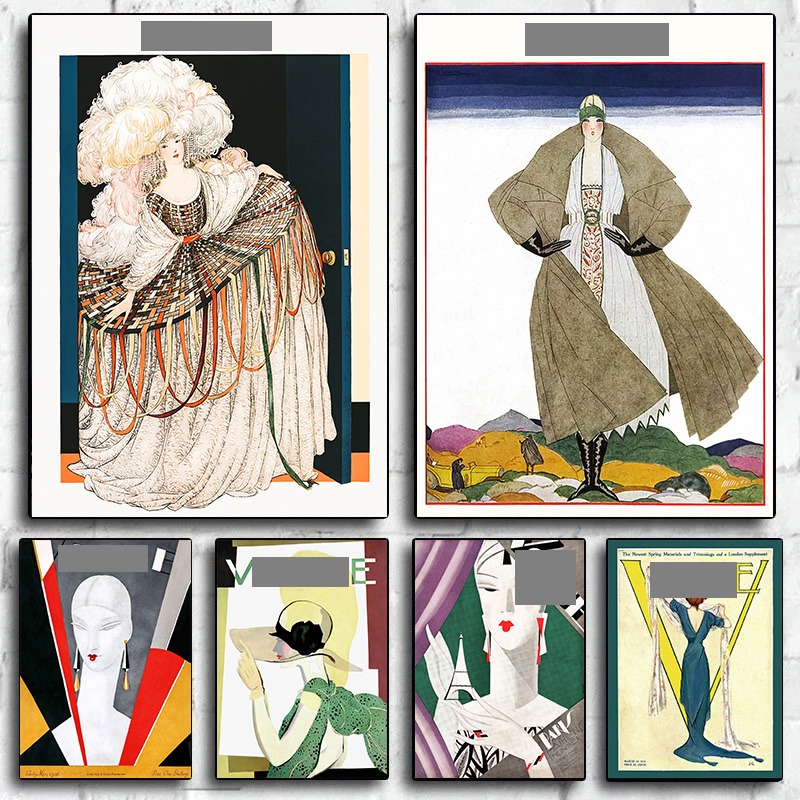 Poster sampul majalah Fashion  - Vintage Fashion Magazine Covers ulasan dan harga