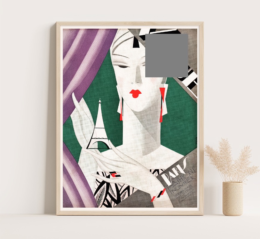 Poster sampul majalah Fashion  - Vintage Fashion Magazine Covers ulasan dan harga
