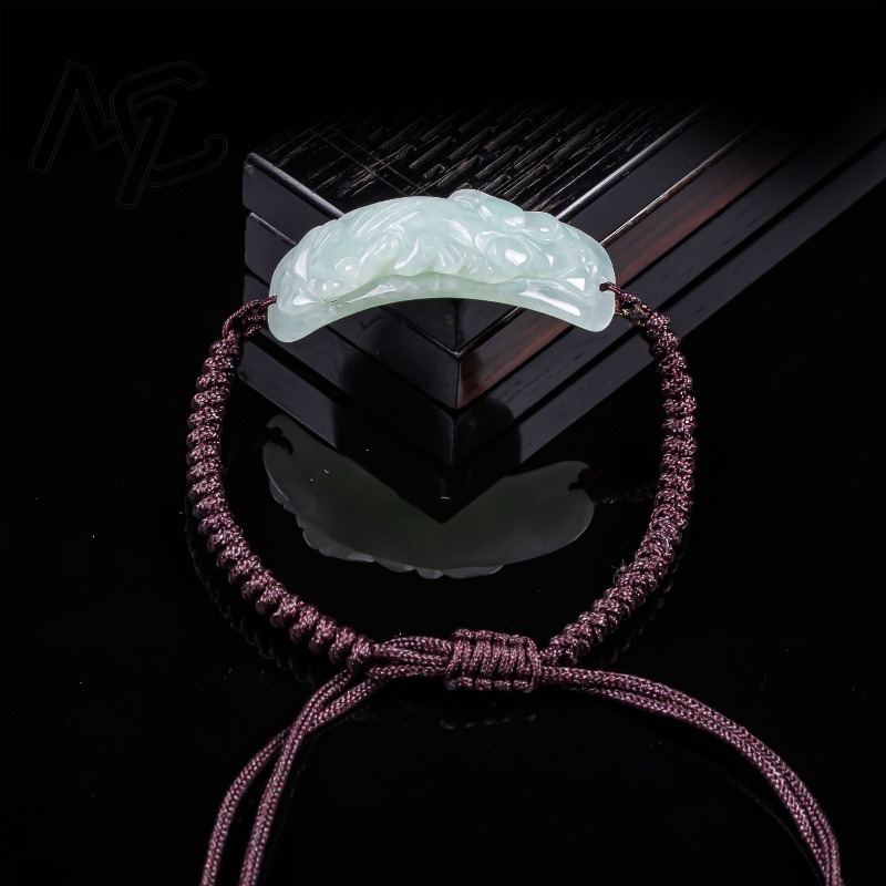 Gelang Giok Burma Pixiu Ukiran - Vintage Fashion ulasan dan harga