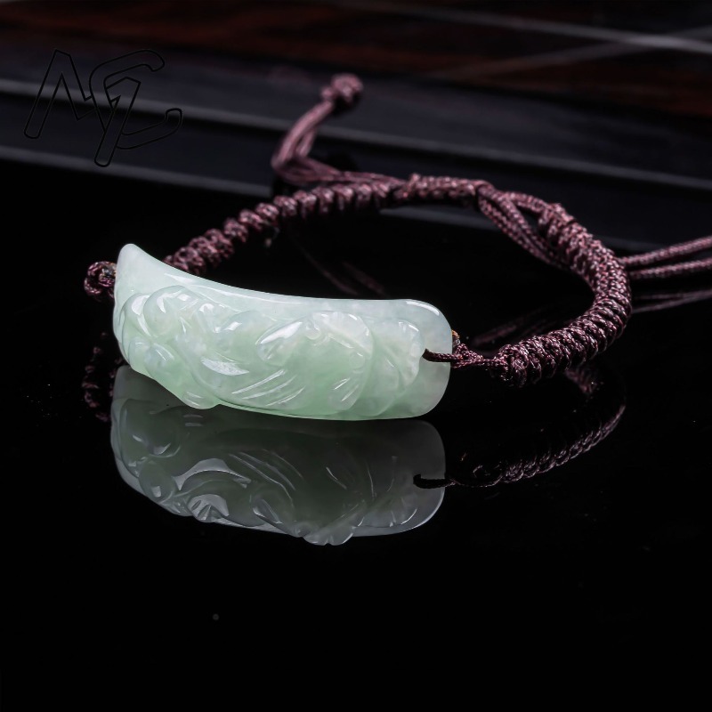 Gelang Giok Burma Pixiu Ukiran - Vintage Fashion ulasan dan harga