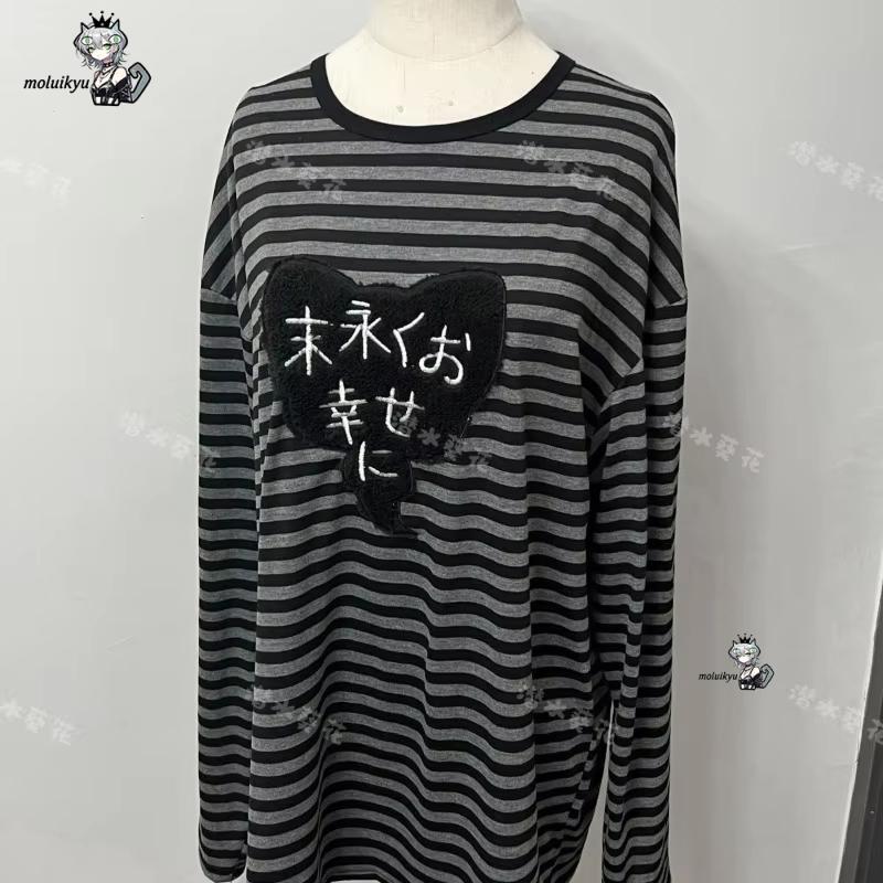 Kaos Lengan Panjang Kerah O Vi - Vintage Fashion ulasan dan harga