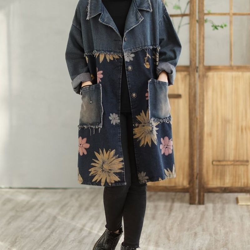 Jaket Denim Wanita Panjang Sed - Vintage Trench Coat ulasan dan harga