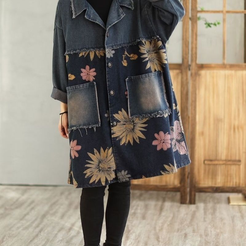 Jaket Denim Wanita Panjang Sed - Vintage Trench Coat ulasan dan harga