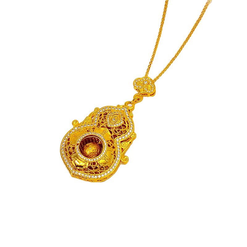 Liontin labu kuningan berlapis - Vintage Fashion Store ulasan dan harga