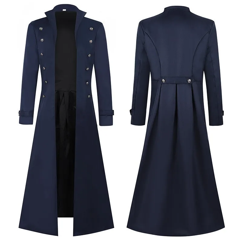 Kostum Bajak Laut Pria Abad Pe - Vintage Trench Coat ulasan dan harga