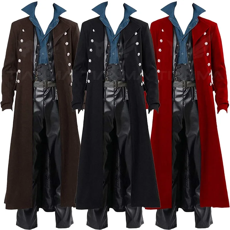 Jaket Punk Gaya Inggris Pria A - Vintage Trench Coat ulasan dan harga