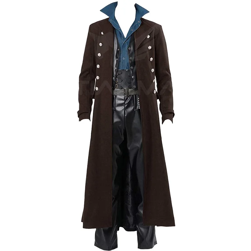 Jaket Punk Gaya Inggris Pria A - Vintage Trench Coat ulasan dan harga