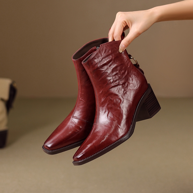 Sepatu Bot Wanita Kulit Model  - Vintage Fashion And Design ulasan dan harga