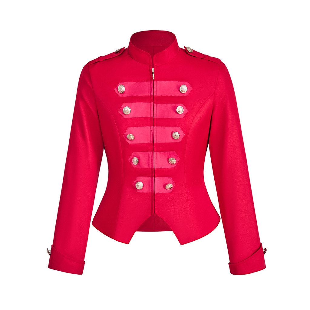 Jaket Punk Gotik Wanita Slim F - Vintage Trench Coat ulasan dan harga