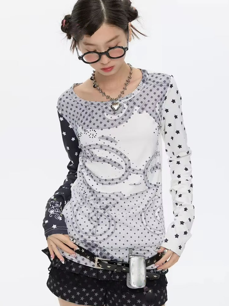 Kaos Lengan Panjang Estetika Y - Vintage Fashion ulasan dan harga