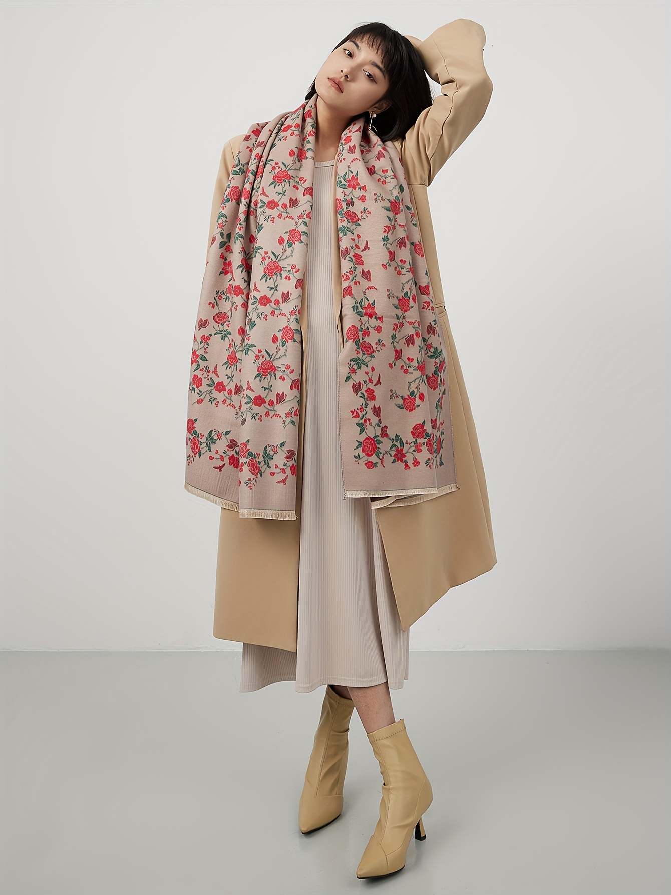 Syal Tebal Musim Gugur/Musim D - Vintage Trench Coat ulasan dan harga