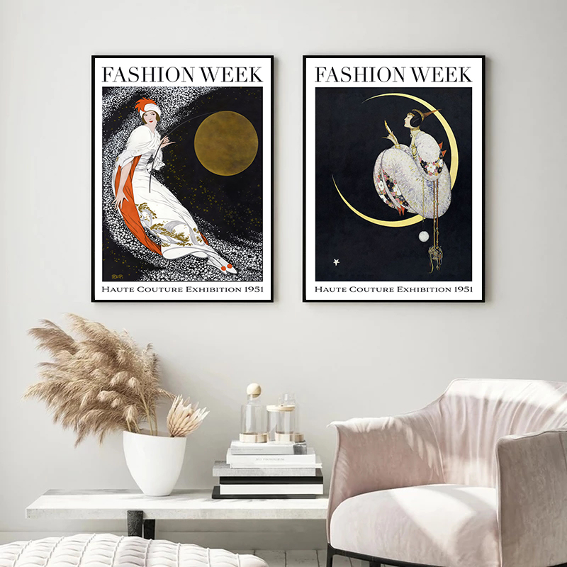 Poster Sampul Majalah Mode Vin - Vintage Fashion Magazine Covers ulasan dan harga