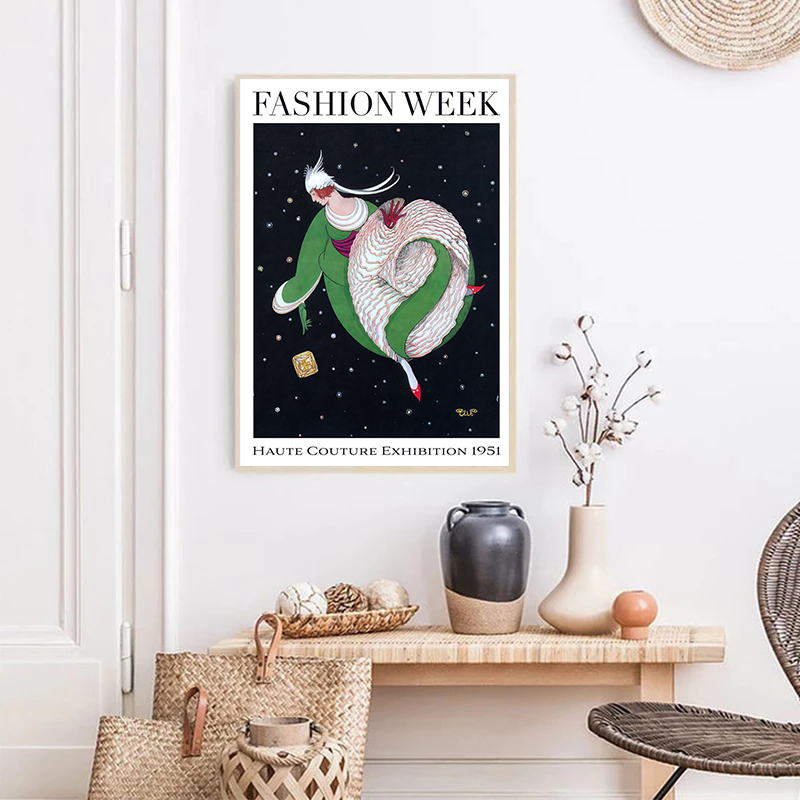 Poster Sampul Majalah Mode Vin - Vintage Fashion Magazine Covers ulasan dan harga
