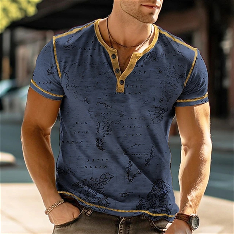 Kaos Henry Pria Lucu dengan Ce - Vintage Fashion ulasan dan harga