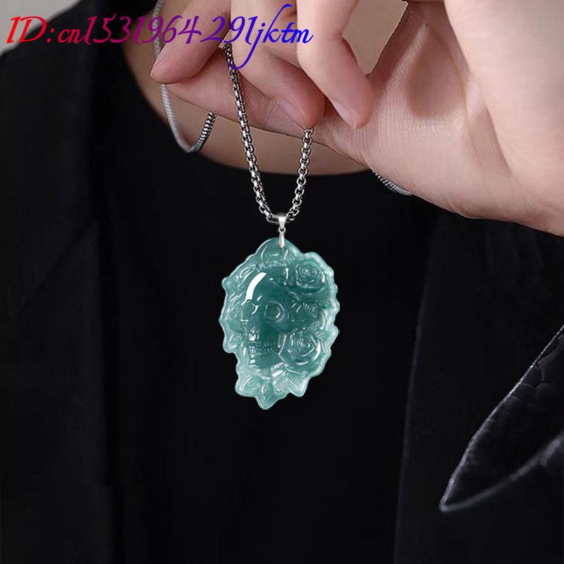 Kalung Liontin Tengkorak Giok  - Vintage Fashion And Design ulasan dan harga