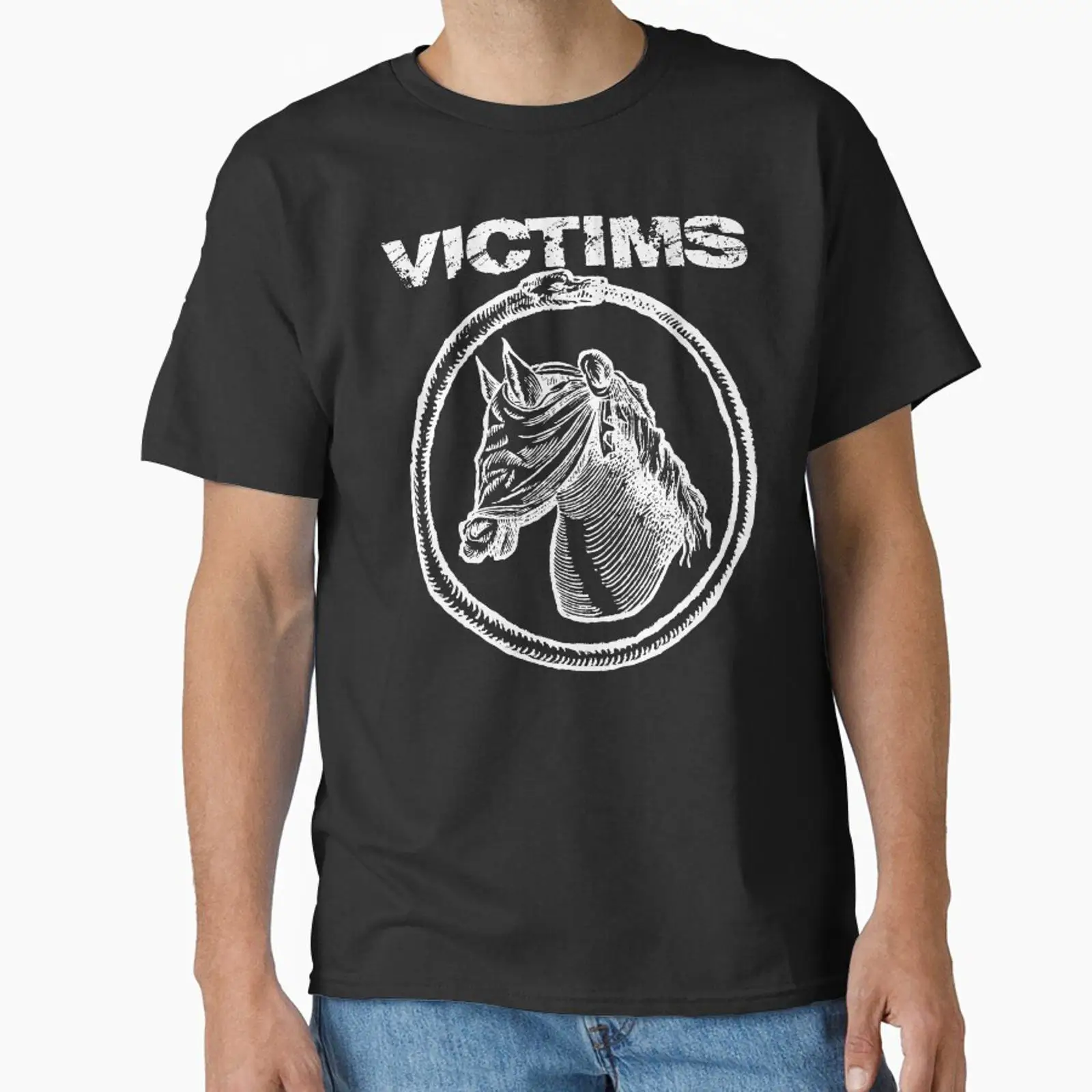 VICTIMS HORSE Kaus Klasik Vint - Vintage Fashion Victim ulasan dan harga