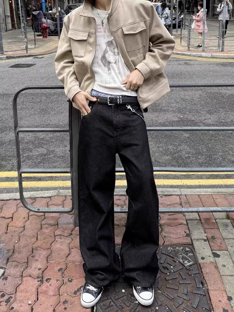 Celana Jeans Warna Polos Gaya  - Retro Track Pant ulasan dan harga